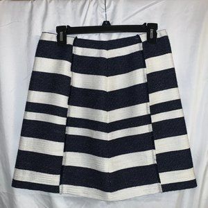 Loft Striped Short Shift Skirt